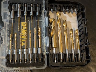 2 sets of NEW DEWALT drill bits GREAT DEAL! Asking $30 for both sets