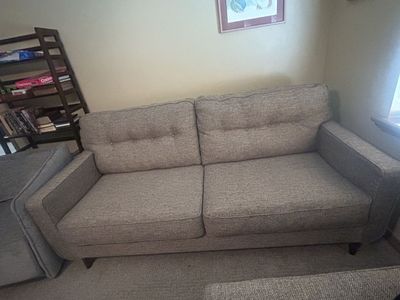 Couch set, gray fabric