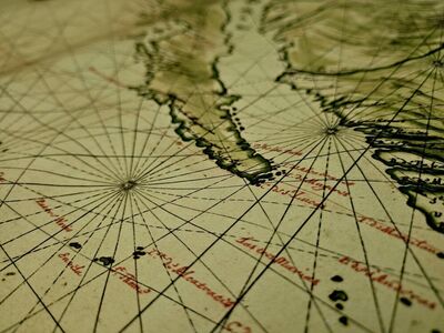 Rare Antique-Style Map of California as an Island