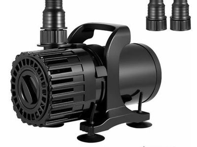 Adjustable Pond Pump 600–1800 GPH 100W Submersible