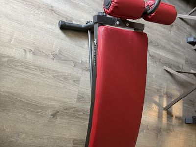 Finer Form Adjustable Sit-Up Bench - Decline AB Board with Foot Lock