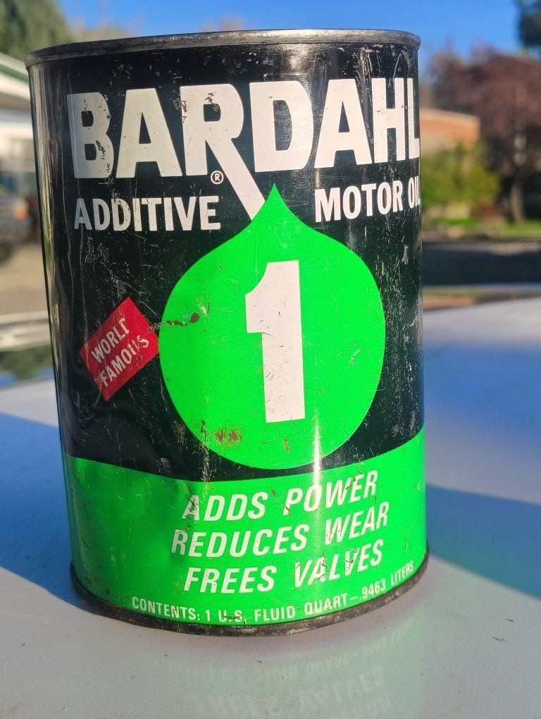 Seattle Washington motor oil metal can