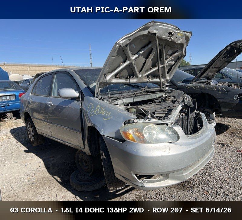 2003 Toyota Corolla Parts - UTPAP Orem