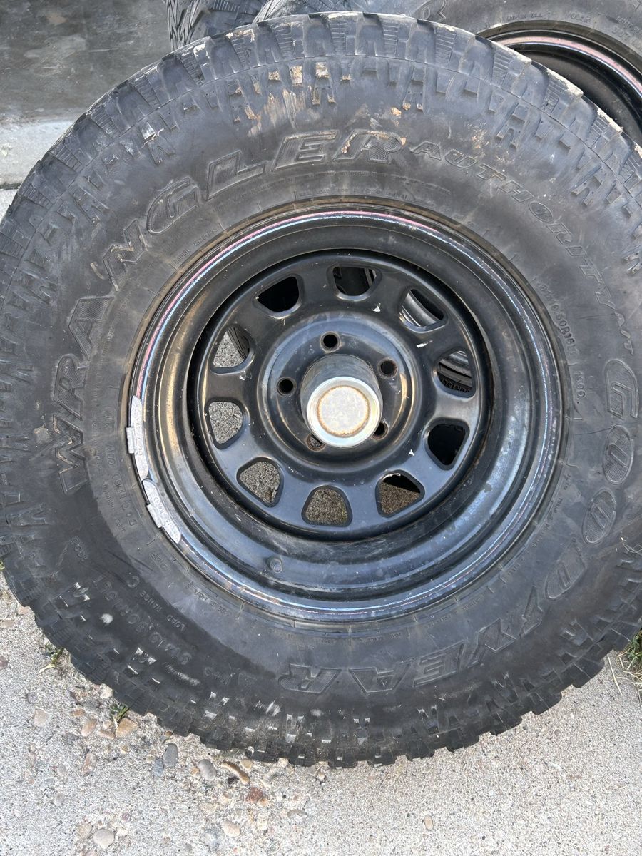 JEEP - Goodyear Wrangler Authority A/T Tire with Black Steel Wheel (31x10.50R15LT)