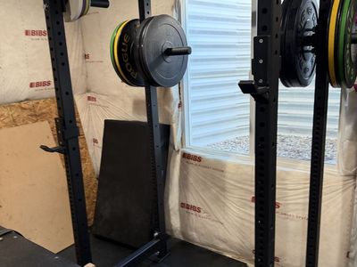 Titan squat racks weights not included