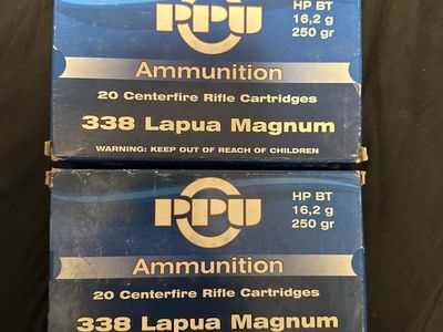 PPU 338 Lapua magnum 250 gr 48 rounds