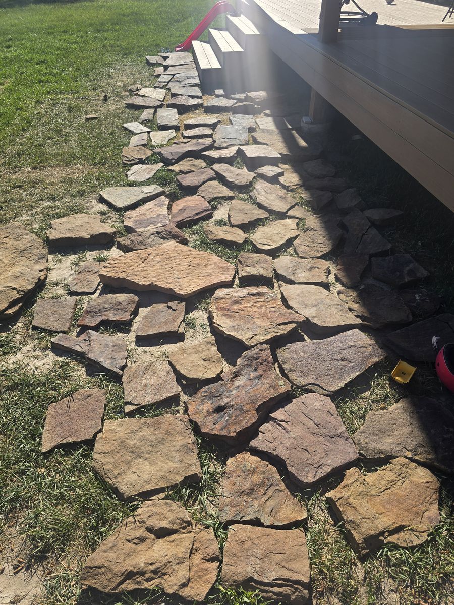 Flat stepping stones/ flagstone