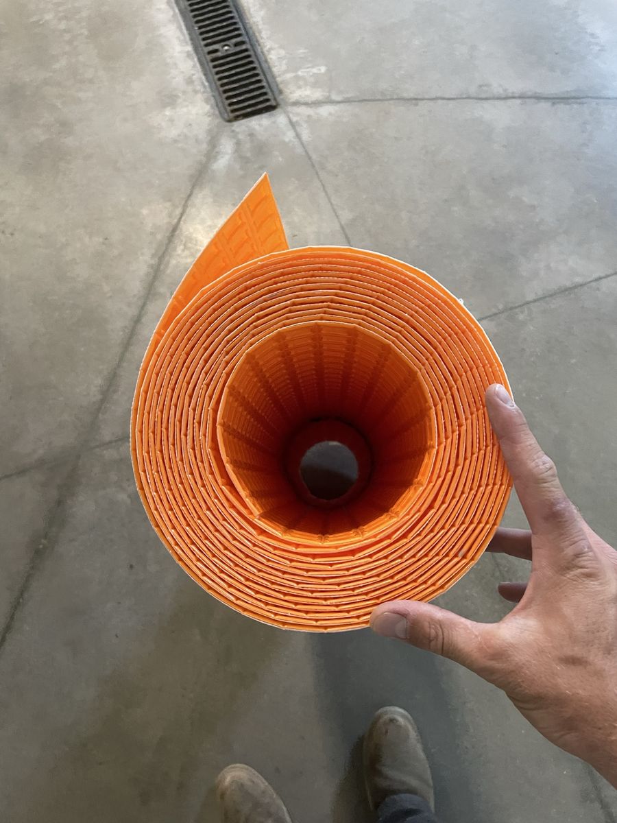 Schluter Ditra uncoupling membrane
