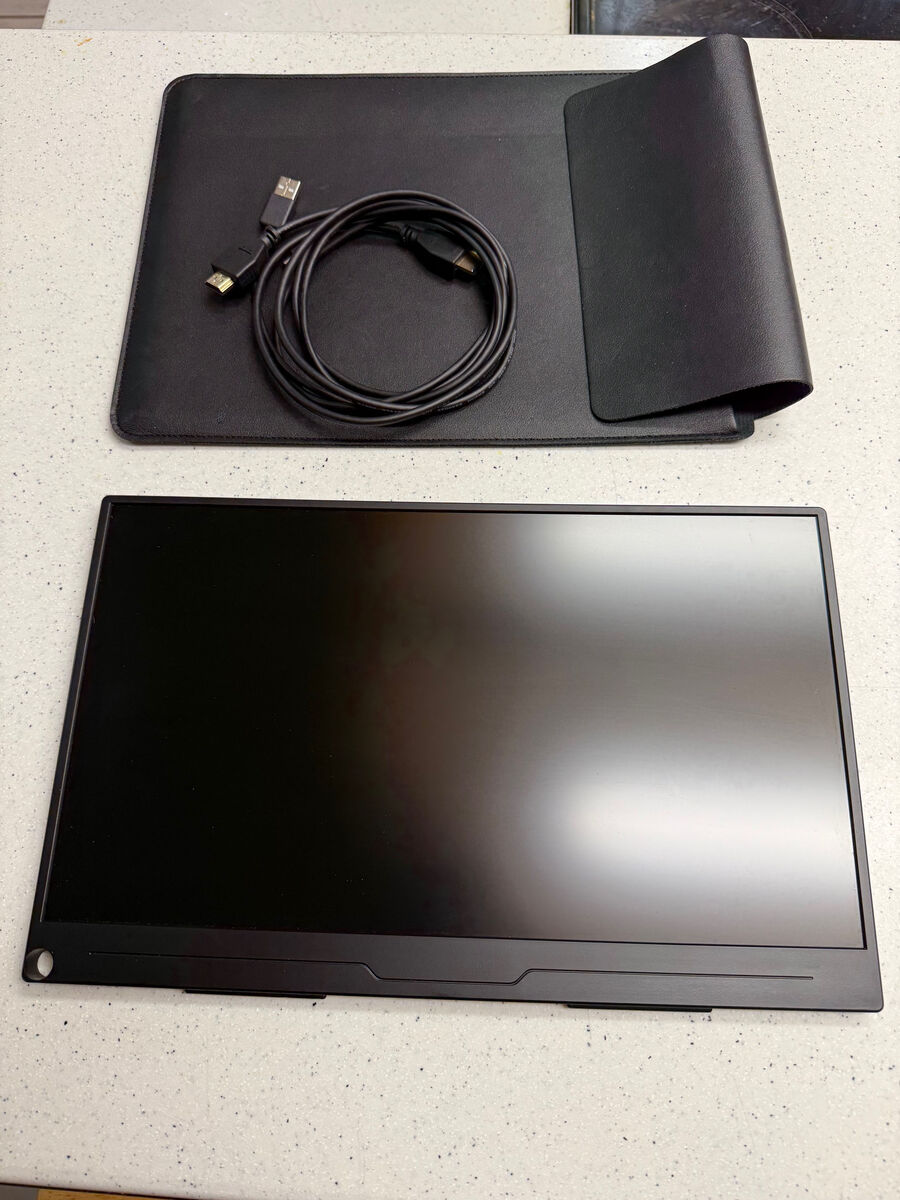 15.6" portable monitors and stands