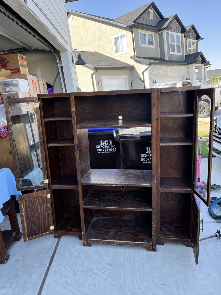 Sturdy handmade entertainment center