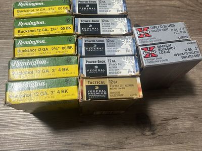 12 Gauge Buckshot and Slugs