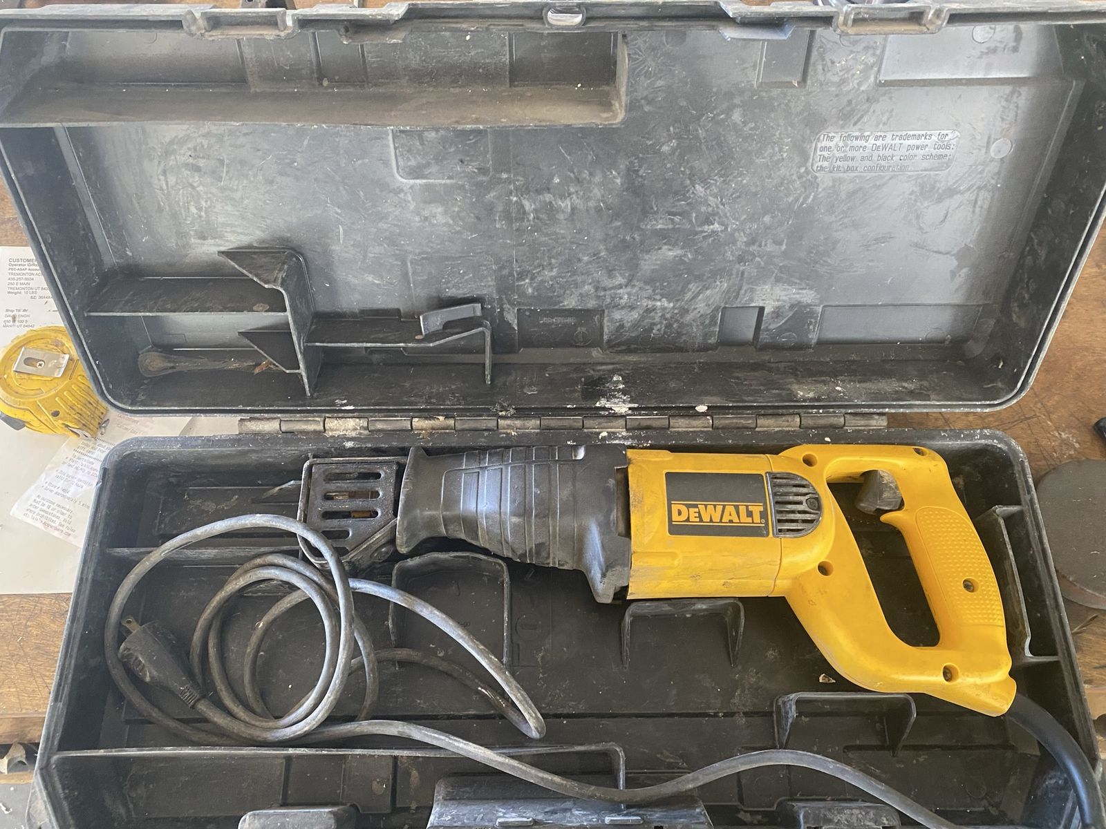 Dewalt reciprocating saw