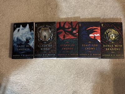 George R.R. Martin A Song of Ice and Fire (Game of Thrones) Book Series 1-5