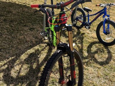 Devinci Spartan Carbon GX Mountain Bike - Full Suspension, 27.5" Wheels, Neon Green, Size M