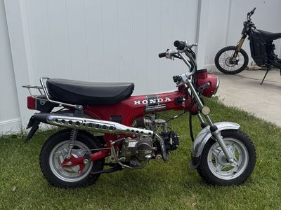 Vintage Honda125cc CT70 Motorcycle - Classic Red, Excellent Condition
