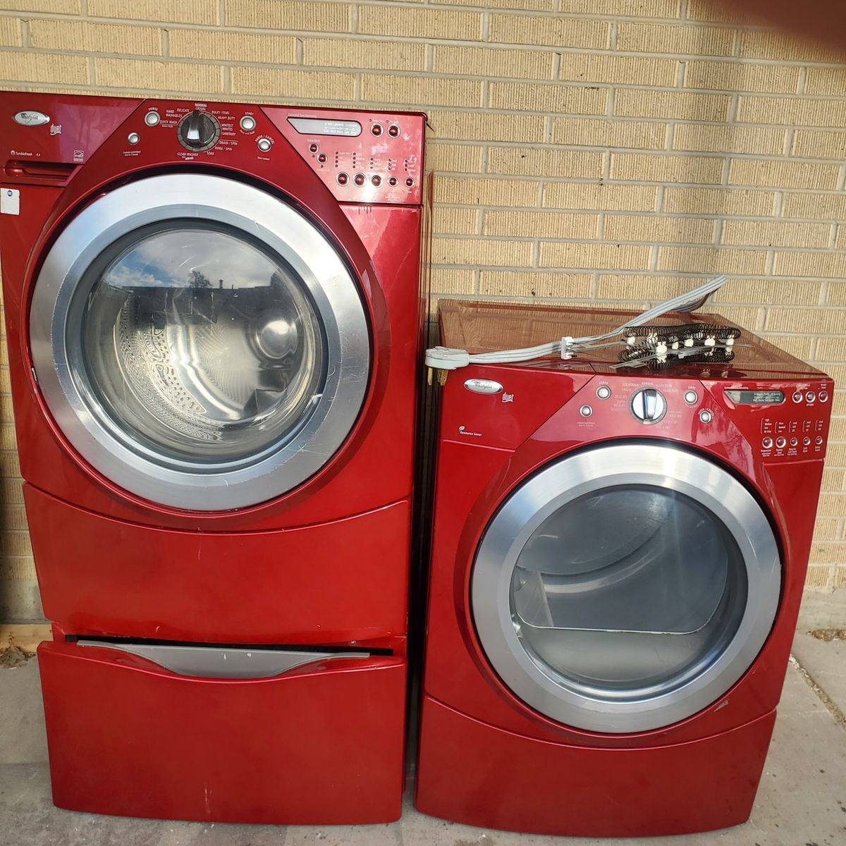 Washer and dryer