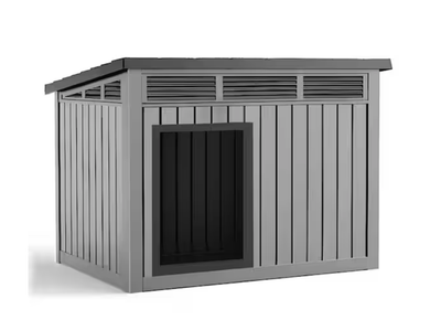 New 32 in. Outdoor Deluxe Large Dog House,Slanted and Weather-Resistant Roof Dog Crate