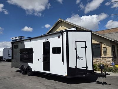 8x24 / 8.5x24 Nomad 24FK SE Toy Hauler Travel Trailer Enclosed R.V. Stealth Nomad 2026