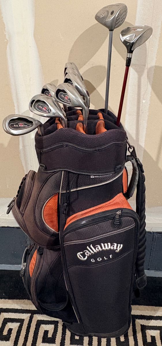 Callaway golf clubs with bag