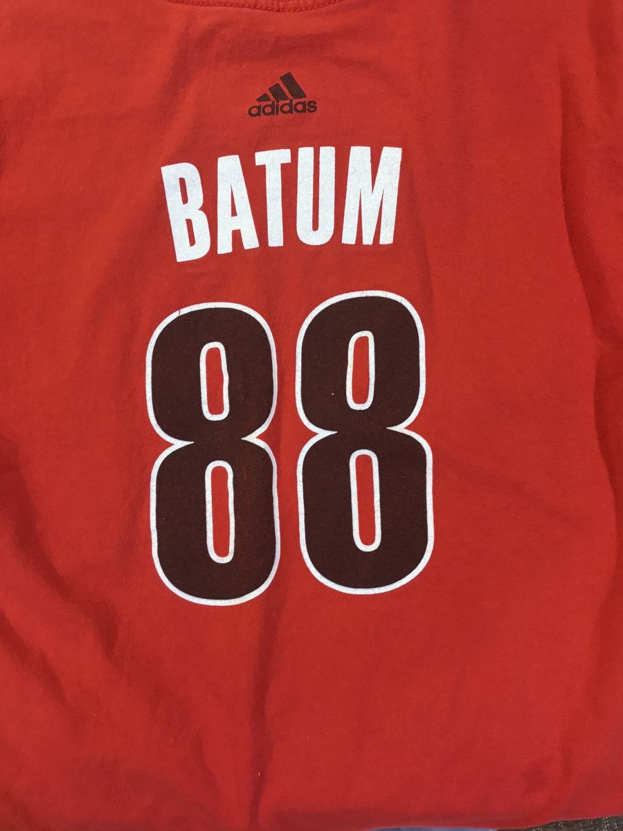Adidas Nicolas Batum Portland Trail Blazers #88 Youth T-Shirt Red Size M (10/12)