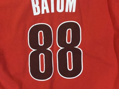 Adidas Nicolas Batum Portland Trail Blazers #88 Youth T-Shirt Red Size M (10/12)