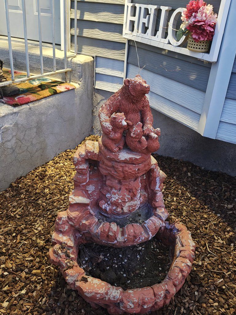 stone fountain