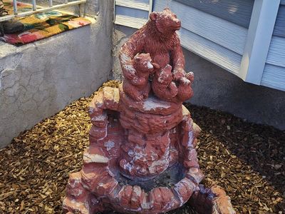stone fountain