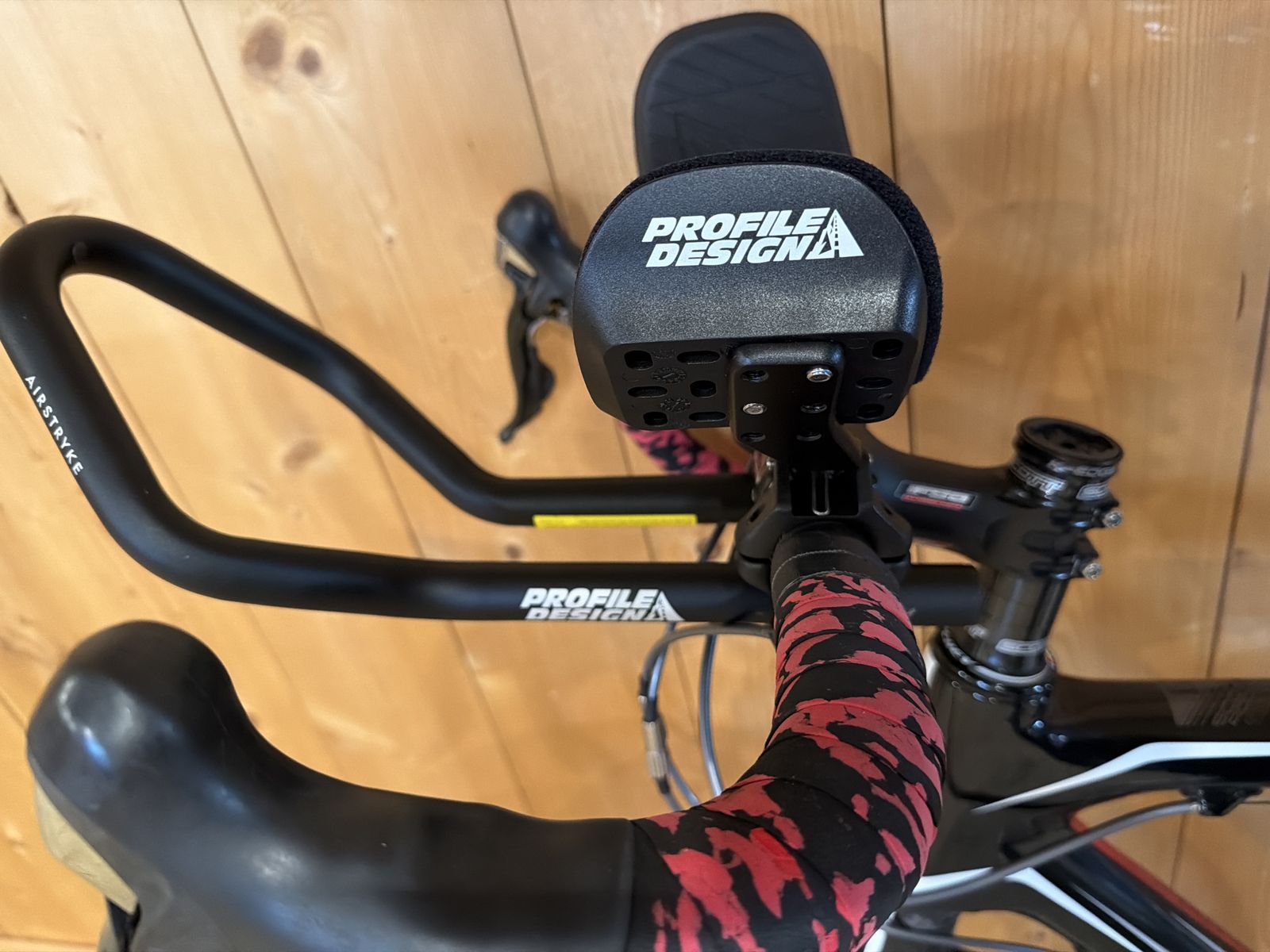 Profile Design Airstryke Clip-On Aerobars - Flip-Up Forearm Rests - Excellent Condition