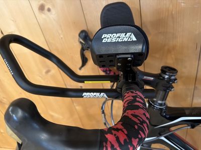 Profile Design Airstryke Clip-On Aerobars - Flip-Up Forearm Rests - Excellent Condition