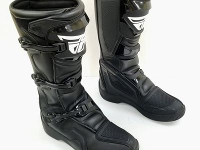 Fly Racing Maverik LT Riding Boots (Black/Black LT, 13) (364-66013-L-R2-S5)