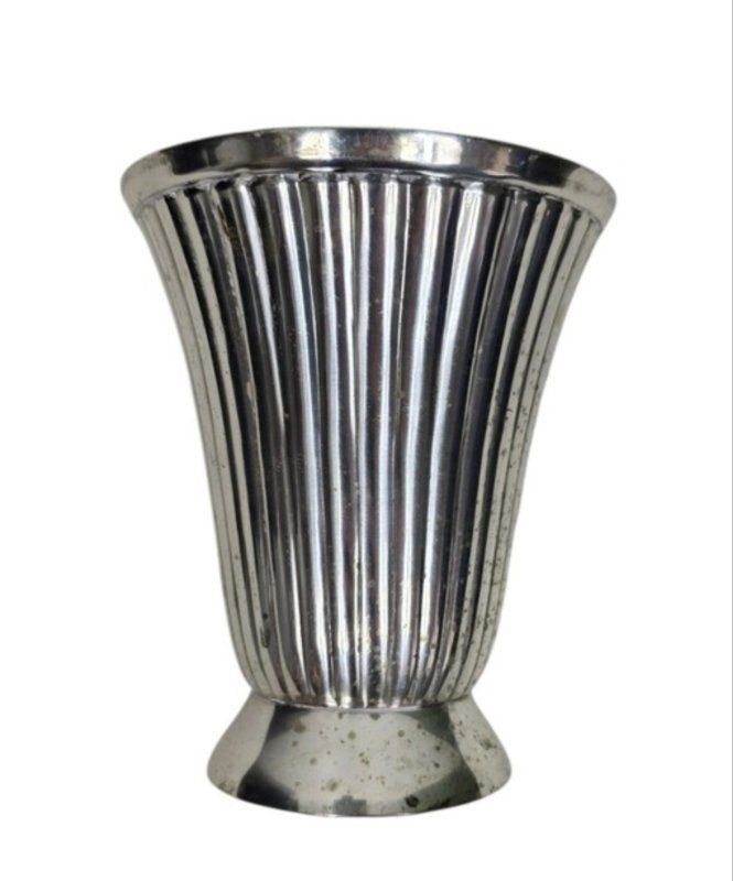 Vintage Empire Sterling Weighted Silver Trumpet Bud Vase Fluted 4.75 Inch
