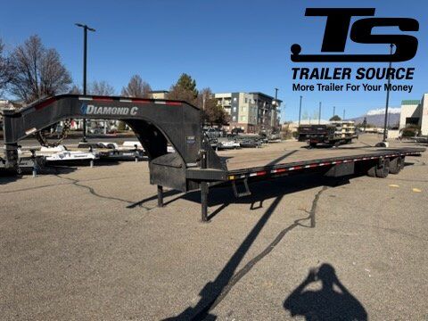 8.5x40 Diamond C FMAX-HDT 216 Gooseneck Hydraulic Dovetail Equipment Trailer - 40K GVWR - Hydraulic Disc Brakes, Hydraulic