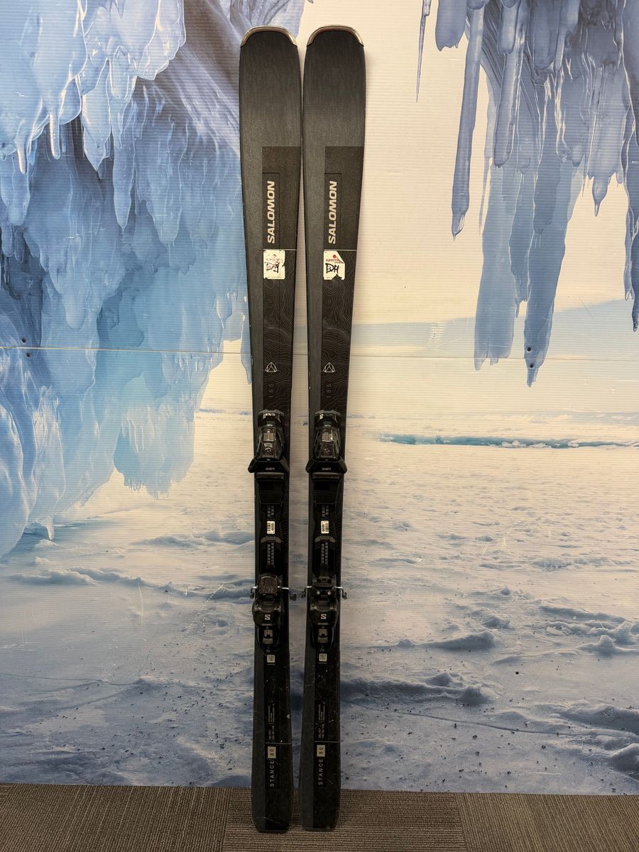 Used 2023 Salomon Stance 80 185cm Skis w/Salomon M10 Bindings