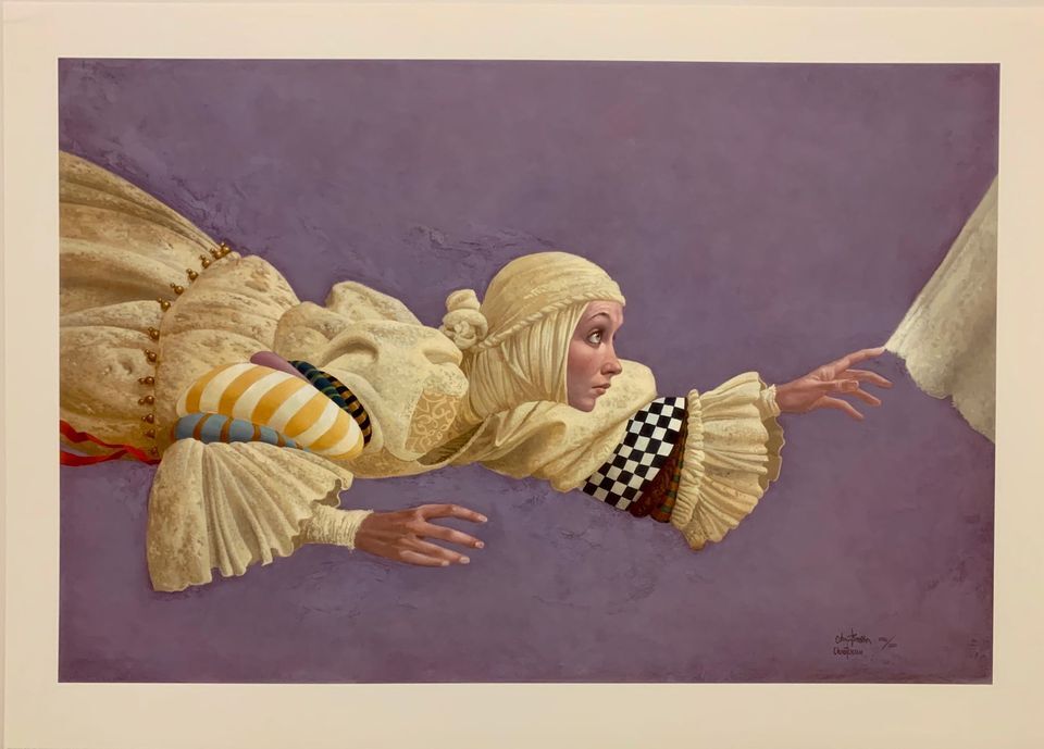 Touching The Hem of God- James Christensen (Print)/ Signed and Numbered