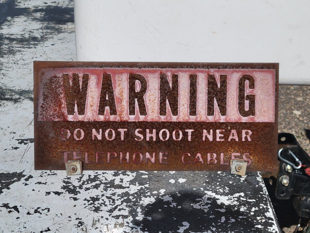 vintage metal sign