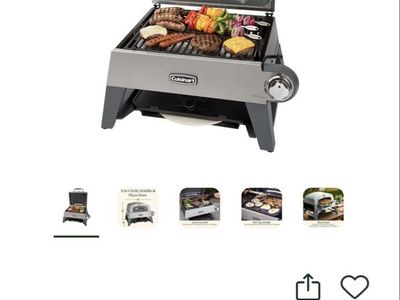 Cuisinart CGG-403P 3-in-1 Outdoor Grill, Griddle & Pizza Oven - Brand New In Box