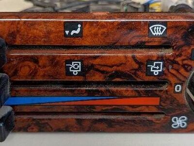 Volvo VNL Heater / AC Temp Control, Part # 3981360, Fake Wood