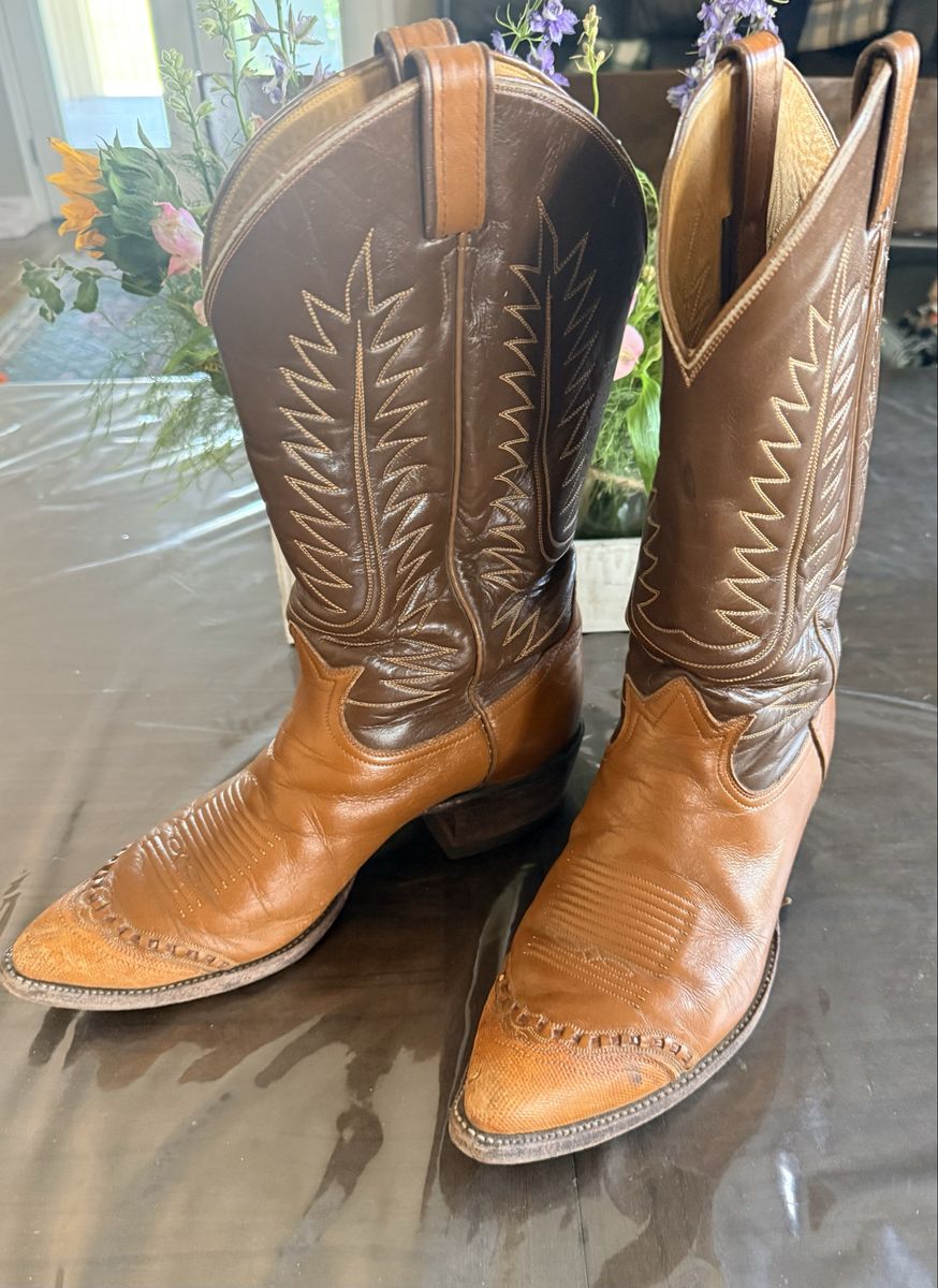 Men’s Size 9.5D Vintage Tony Lama Leather Riding Boots