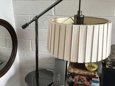 WEST ELM ADJUSTABLE DESK LAMP WITH ACCORDION SHADE