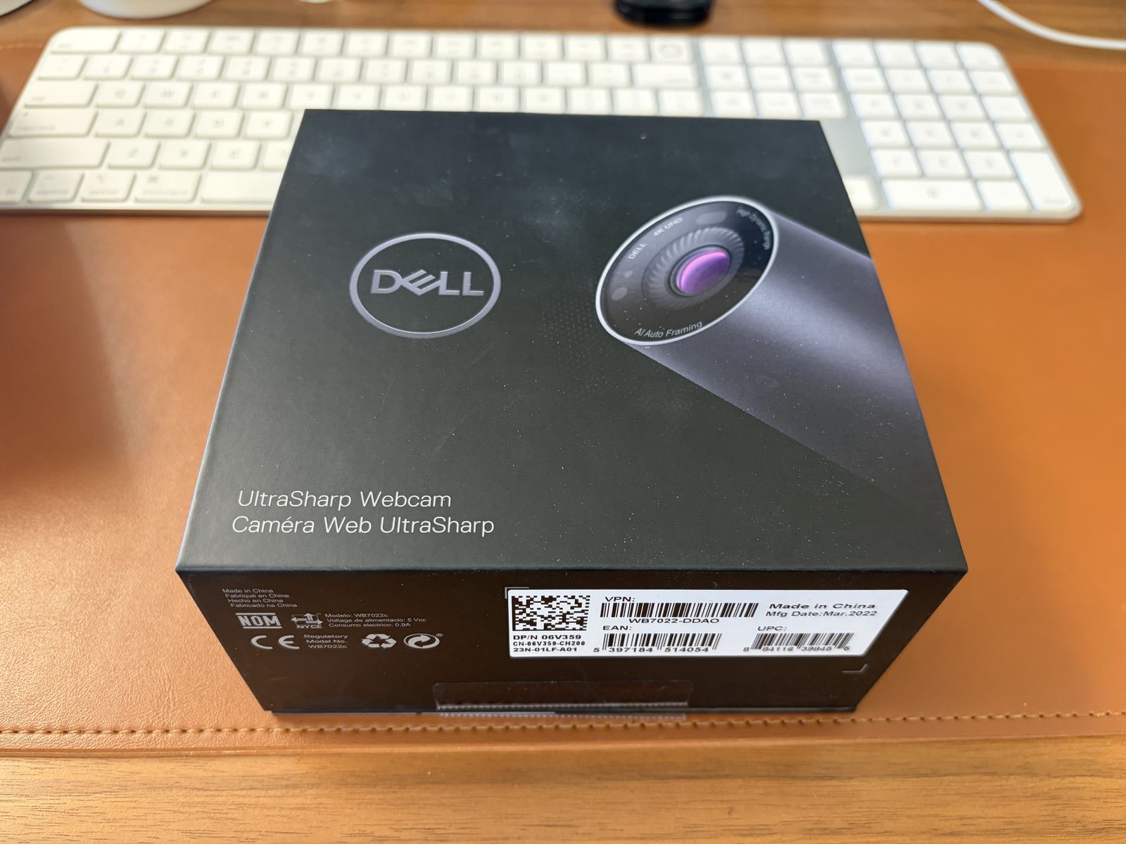 Dell WB7022 UltraSharp Webcam 4K UHD (Open Box/Unused)