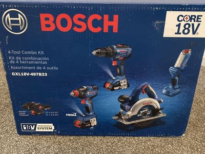 Only $100! Retail $350 Bosch 4 piece tool kit