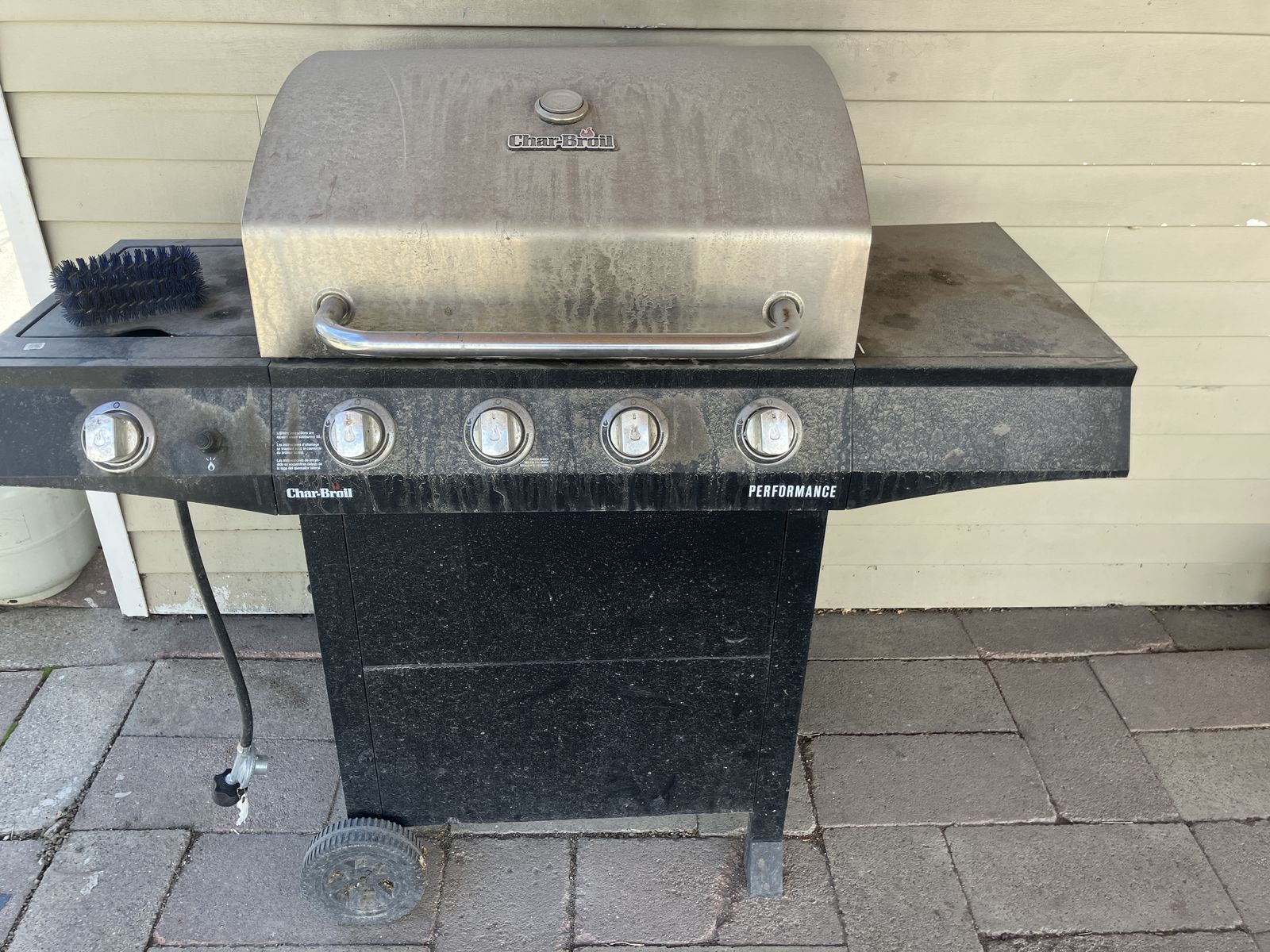 CharBroil 4-Burner Gas Grill with Side Burner $150