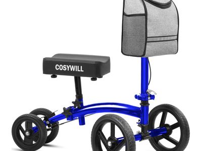 NEW COSYWILL Steerable Knee Scooter,Economy Knee Walker,All Terrain Foldable Medical Scooter
