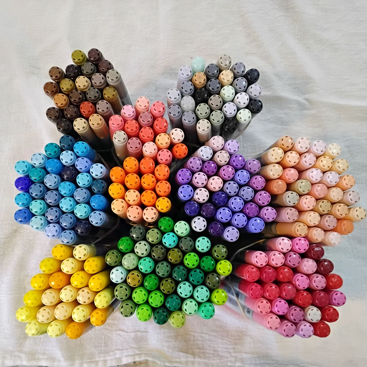 Large lot of 262 used Copic Ciao markers