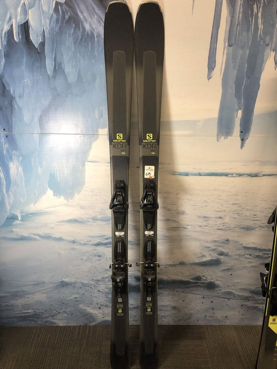 Used Salomon XDR 80CF R 180cm Skis w/ Salomon Mercury 11 GW Binding