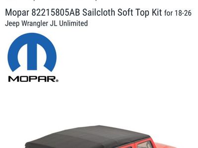 Jeep wrangler soft top off 2018 jl 4 dr
