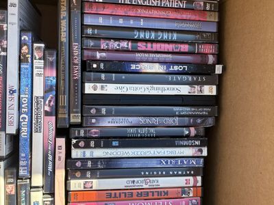 Box of videos for sale