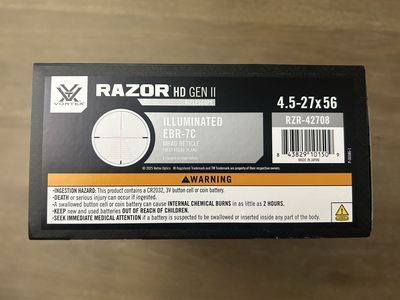 Vortex Razor HD Gen2 4.5-27x56 MRAD