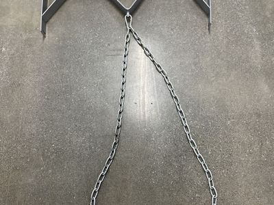 Metal Hanging Basket Bracket with Chains - Durable Wall Mount Planter Holder