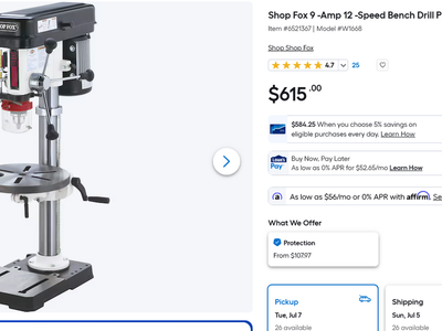 Shop Fox 9 -Amp 12 -Speed Bench Drill Press with unique oscillating motion